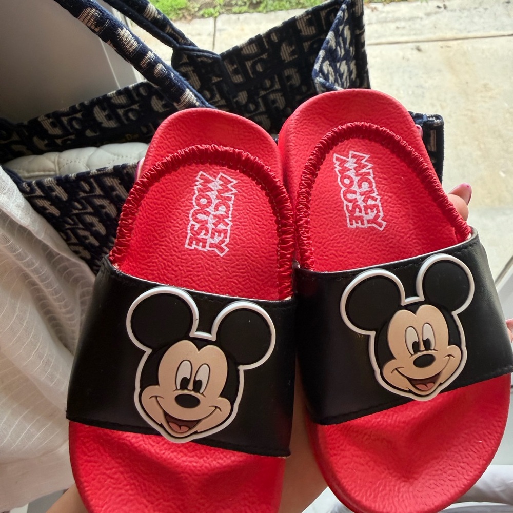 Disney Mickey Mouse Red and Black Kids Slides